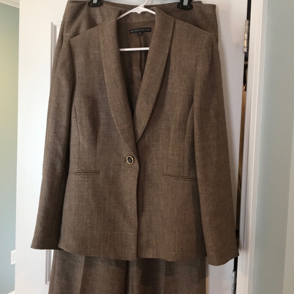 Size 12 Antonio Melani tweed skirt suit